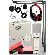 Stüdyo Kayıt Seti - Glx-700 Ses Kartı + Cx1-c Mikrofon + Kulaklık