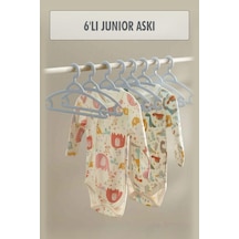 6 Lı Bebek Askısı & Bebek Gardırop Askısı Gri Set Çok Renkli Çok Renkli