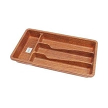 4 Bölmeli Ahşap Görünümlü Çekmece İçi Kaşıklık