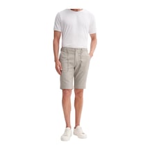 Cazador Regular Fit Düz Paça Bermuda Şort Bej