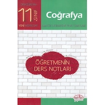 Editör 11.Sınıf Coğrafya Öğretmenin Ders Notları -  Editör