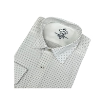 Slim Fit Pamuklu Uzun Kollu Cepsiz Spor Gömlek Slim Fit Kalıp Krem