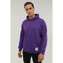 Lumberjack M-CG516 SMOOTH HOODIE 2PR Mor Erkek Sweatshirt Mor