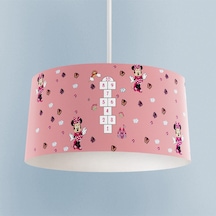 Mekta Home Bebek Ve Çocuk Odası Seksekli Minnie Mouse Desenli Avize Renkli