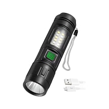 Tr 7 Mod Şarjlı El Feneri Zoomlu Type-c Cob Led Lamba Acil Durum Işığı 4228