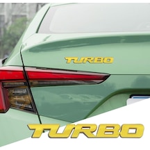 Turbo Golden Çamurluk Yazısı Logosu Arması 3m 3d Abs Bmw Z8