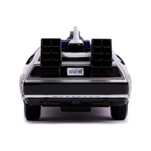 Jada, 253252003, Geleceğe Dönüş 2 Zaman Makinası Oyuncak Araba , Ayrıntılı İç Mekan, 1:32 Ölçek, Açılabilir Kapılar, , Back To The Future 2 Time Machine Car