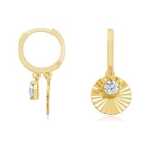 Gülaylar - Altın 14 Ayar Sallantılı Küpe N11.12312