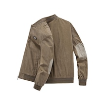 İlkbahar Ve Sonbahar Modası Bol Günlük Kadife Erkek Ceketi Siyah