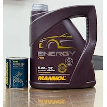 Mannol 5W-30 Energy 7511 Motor Yağı Ve Molibden Additive 9991 İtici Ses  Katkısı