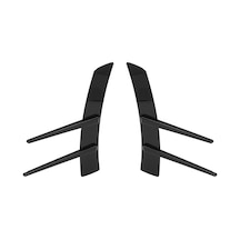 Lemestar Abs Parlak Siyah Evrensel Araba Ön Tampon Yan Spoileri - Hava Akışını İyileştirir, Konfor Ve Performans Artırır