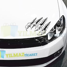 Pençe Izi Araba Kaput Far Bagaj Oto Sticker Yapıştırma Etiket
