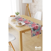 Classic Pattern 3 Desenli Baskılı Süet Runner Masa Örtüsü