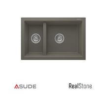 Realstone P018 Bergama 1,5 Göz G.eviye 700 460mm Gri