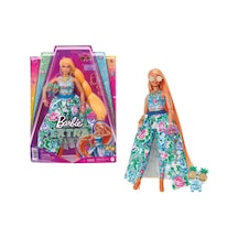 Barbie Extra Fancy Bebek ve Kedi Dostu Yeşil Elbiseli Sarışın HHN14