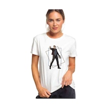 Star Lord Galaxy Of The Guardians Baskılı Beyaz Kadın Tshirt