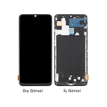 Teknonet Samsung Galaxy A70 Uyumlu Oled Lcd+dokunmatik+çıtalı - Siyah