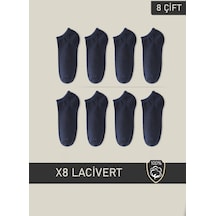 Bgk Unisex Patik Çorap 8 Çift Lacivert (8 Çift) BGK-0431-Lacivert