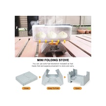 Kamp, Balıkçılık, Doğa Yürüyüşü Ve Dağcılık İçin Mini Katlanır Ocak Kombinasyon Seti Çok Renkli Çok Renkli