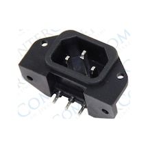 C14 Power Soket Erkek Kulaklı 90c Pcb Ic-212c