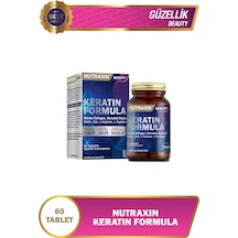 Nutraxin Keratin Formula Hair Nails Skin Takviye Edici Gıda 60 Tablet