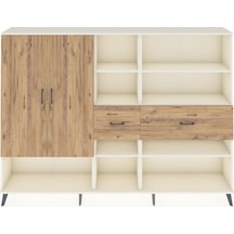 Arges Dolap 10 Raflı 2 Çekmeceli 2 Kapaklı 220x30x163 Aytaşı-çam Atlas Çam - Aytası