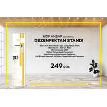 Letbil - El Dezenfektan Standı Mdf Düz Model - Sakarya