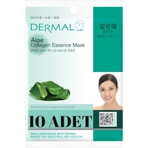 Dermal Aloe Vera Özlü Yatıştırıcı ve Nemlendirici Kolajen Maskesi 10'lu