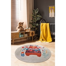 Sweet Bear 140X140 Çocuk Ve Bebek Halısı Çok Renkli