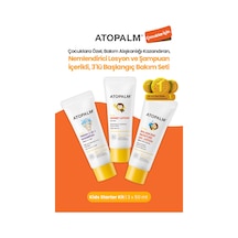 Çocuklar İçin Nemlendirici Losyon&şampuan İçerikli 3lü Başlangıç Bakım Seti Atopalm Kids Starter Kit