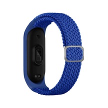 Zore Xiaomi Mi Band 3 Uyumlu Krd-49 Örgü Kordon-mavi