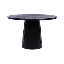 Odessa Ahşap Masa 120x120 Siyah