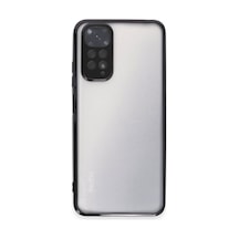 Redmi Note 11 Kılıf Razer Lensli Silikon - Siyah Bz8683140482367