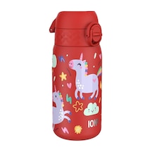 Ion8 - Paslanmaz Çelik Çocuk Suluk - Kırmızı Unicorn - 400 Ml - Sızdırmaz Çok Renkli