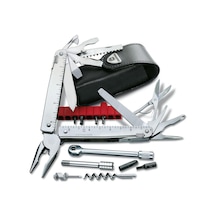 Victorinox Swisstool X Plus Penseli Kamp Çakı 3.0339.L Deri Kılıflı Çok Renkli