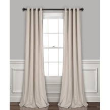 Yalıtımlı Gromet Karartma Perdeleri Panel Çifti, 132 Cm G X 213 Cm U, Buğday