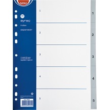 Noki Seperatör 1-5 Rakamlı Plastik A4 59205
