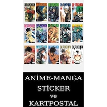 One Punch Man 1-15 Eksiksiz Manga Seti 15 Kitap / Tek Yumruk / Anime-manga Sticker Ve Kartpostal