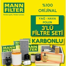 Toyota Uyumlu Avensis 1.6 1.8 Mann-Filter Filtre Bakım Seti 2009-2016