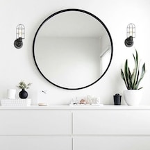 Riolight Retro Vintage Siyah Kafes 1xe27 Hareketli Başlık Metal D Siyah