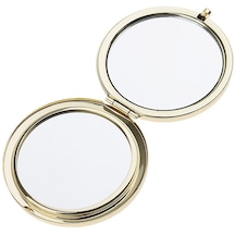 Suntek Premium Katlanır Yuvarlak Cep Makyaj Aynası Altın