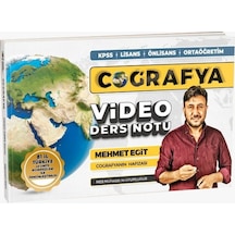 2023 KPSS Coğrafya Video Ders Notları - Mehmet Eğit - Mehmet Eğit