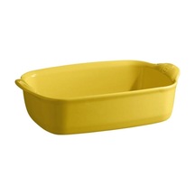 Emile Henry Fırın Kabı Dikdörtgen 22 X 14 Cm Mat Sarı Sarı
