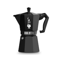 Cups Ocak Üstü Espresso Pişirici - 270ml - Siyah Renk - Alüminyum Gövde - Patentli Güvenlik Valfi - Tüm Ocak Tür
