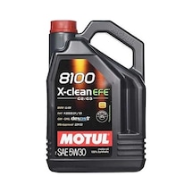 (asbeotoyedekparca)8100 X-CLEAN EFE 5W30 DEXOS2 PARTİKÜLLÜ MOTOR YAĞI 5 LT