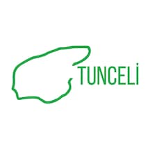 Tunceli Harita Araba Sticker 17x17 Cm Yeşil