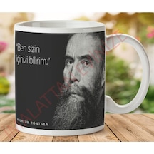 Wılhelm Rontgen Mizahi Sözler Iki Tarafı Baskılı Kupa Bardak Çok Renkli