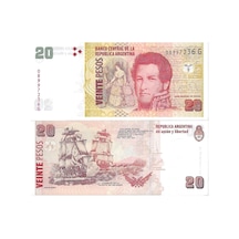 Arjantin 20 Pesos Çil Unc Koleksiyon Para