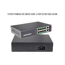 8 Port Poe Switch 2 Port Uplink İp Kamera Poe Switch