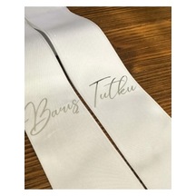 Gelin Damat Isimli Tören Takı Kurdelesi 2 Adet B-46